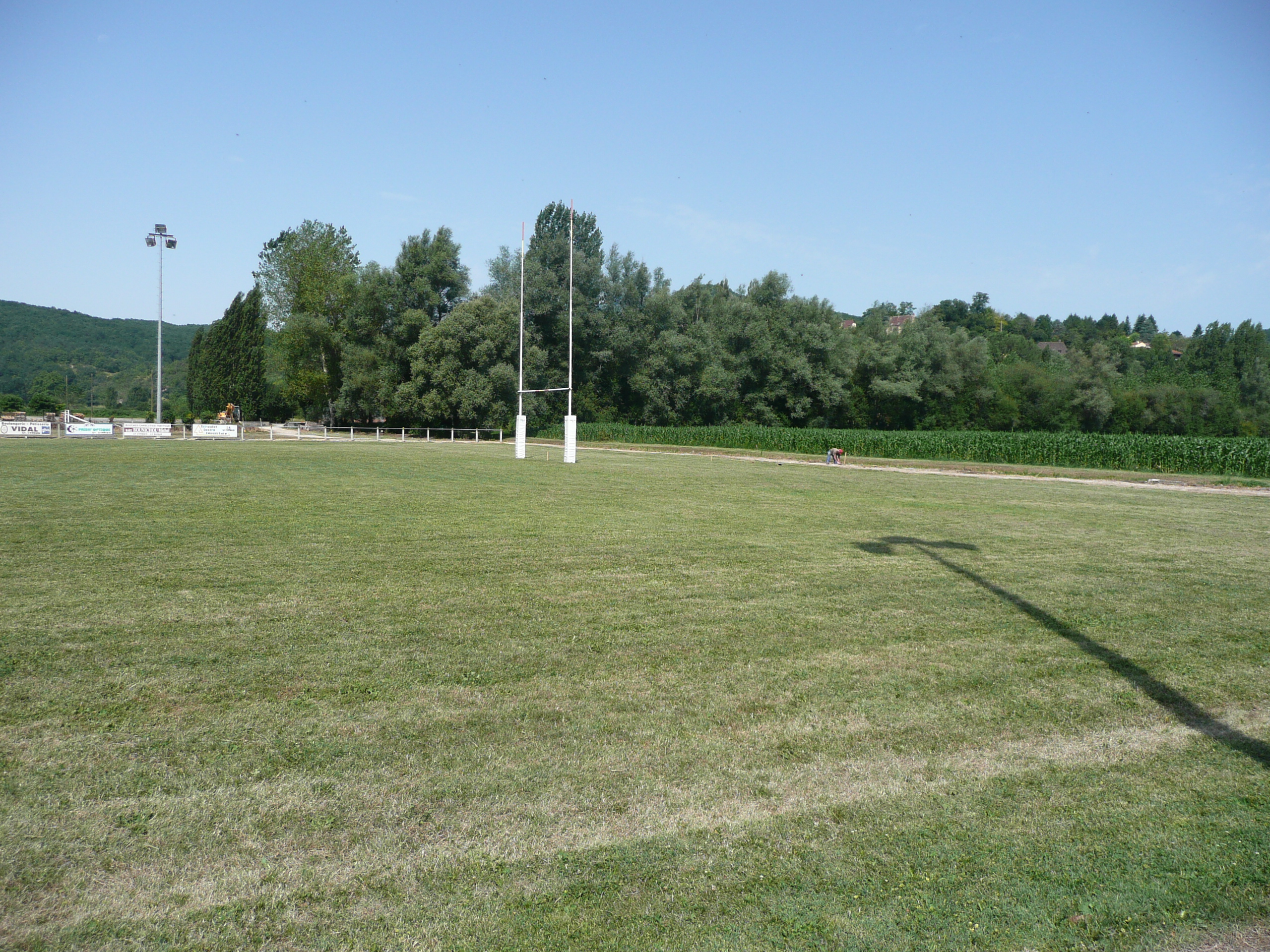 Le stade pendant les travaux