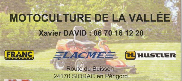 MOTOCULTURE DE LA VALLÉE  SaintCyprien Athletic Club