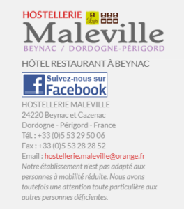 HOSTELLERIE Maleville